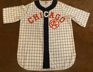 Ebbets Field Flannels Negro League Chicago American Giants 1919 Home Jersey