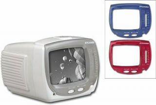 Sylvania 5 " Black - And - White Portable Tv With Am/fm Radio Interchangeable Face