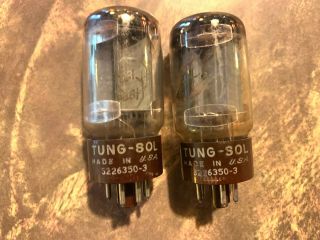Perfectly Matched Tung - Sol 5881 6l6wgb Vacuum Tubes - Nos