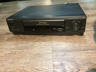 Sony Slv - 678hf Hi - Fi Stereo Vcr Vhs Video Cassette Recorder On Screen Display