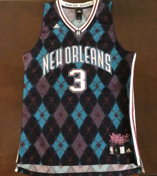 Rare Vintage Adidas Nba Orleans Hornets Chris Paul Katrina Nawlins Jersey