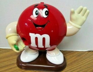 Vintage M&ms Red Candy Dispenser 1991 M & M Mars 10 " Tall Toy Decor
