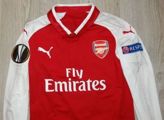 Match worn shirt jersey Arsenal London England Europa League Switzerland Turkey 3