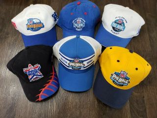 Six Nfl Pro Bowl All - Star Game Strapback Hats Caps 