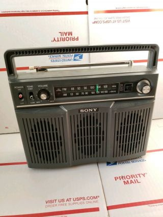 Sony Mr - 9050w Matrix Sound System,  Vintage Radio Am/fm Boombox, .