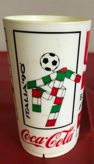 World Cup Italia 1990 Coca Cola Cup Plastic