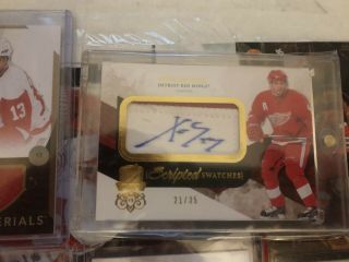 2010/11 Ud The Cup Scripted Swatches Pavel Datsyuk /35 Game - Patch Auto