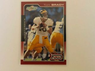 2000 Score Tom Brady Rookie Card