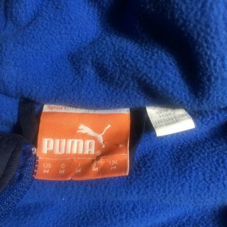 Puma FIGC Italia ITALY Bench Jacket Coat Soccer With Hood Peacoat Men ' s Size M 3