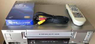 Sanyo Vwm - 710 4head Hi - Fi Stereo Vhs/vcr Player Recorder With Remote 