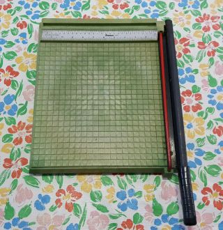 Vintage Premier Guillotine Paper Cutter 12 Inch For Crafts Scrapbooking Etc