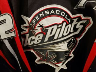 Brendan Cook Pensacola Ice Pilots Game Worn Jersey with Wear and LOA 3