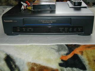 Panasonic Pv - 7450 Vcr Player/ Recorder Vhs,  Av Cable,  Remote,  Movie