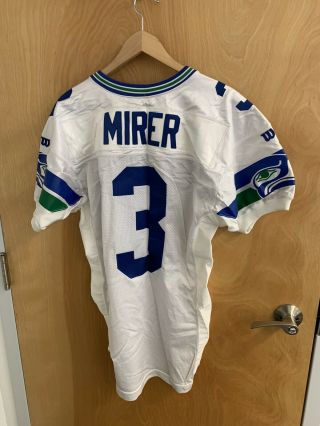 Rick Mirer Authentic Game Issued/game Worn Wilson Seattle Seahawks Jersey