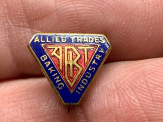 Allied Trades Baking Industry Vintage Very Rare Service Award Pin.