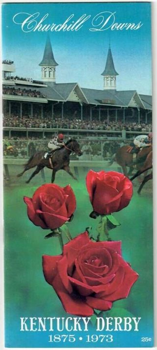 Secretariat - 1973 Kentucky Derby Horse Racing Program - Near -