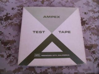 Vintage Ampex 7 " Reel To Reel 1/4 " Alignment Test Tape 7.  5 Ips