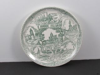 Vintage State Of Rhode Island Little Rhody Souvenir Collectible Plate