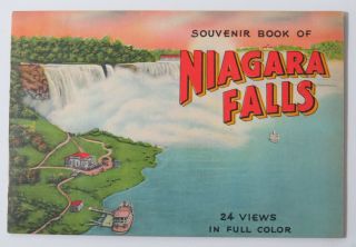 Niagara Falls Souvenir Book 24 Views In Full Color