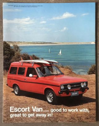 1976 Ford Escort Van Australian Sales Brochure (4p)