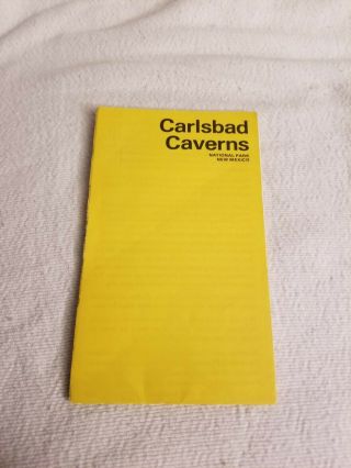 Carlsbad Caverns National Park Mexico Vintage Travel Brochure