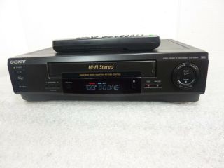 Sony Vcr Slv - 679hf Hifi Stereo Player Recorder W/ Remote Serviced