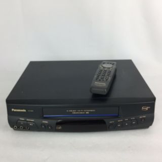Panasonic Vcr 4 - Head Pv - 8451 Vhs Player Recorder With Remote - &