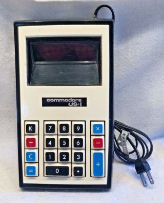 Commodore Us 1 Desk Calculator Vintage Made In Japan