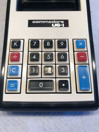Commodore US 1 Desk Calculator Vintage Made In Japan 3