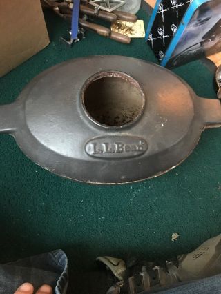 Vintage Ll Bean Cast Iron Wood Stove Steam Humidifier Black Pot