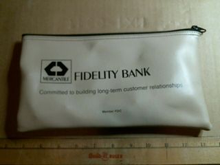 Mercantile Fidelity Bank (hagerstown Md?) Bank Deposit Bag Vintage Old