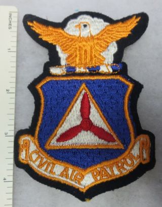 1960s Vintage Civil Air Patrol Cap Us Air Force Pocket Patch Cut Edge