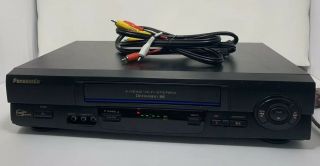 Panasonic Pv - V4601 4 Head Hi - Fi Stereo Omnivision Vcr Recorder Vhs Player