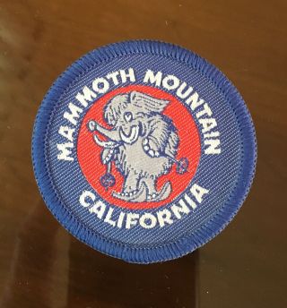 Vintage Ski Patch Mammoth Mountain California Ca Embroidered Nos Old Stock
