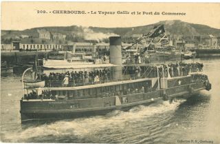 White Star Line Gallic Tender (pre Titanic) 3 Postcards