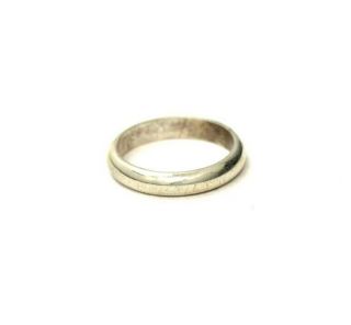 Vintage 925 Sterling Silver Womens,  Girls Plain Band/ring: Size 3,  1.  9 Grams