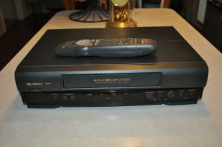 Quasar Vhq750 Video Cassette Recorder Vhs Player 4 Head Hi Fi Vcr With Remote