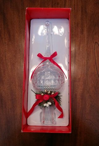 Vintage Acrylic Crystal Looking Christmas Tree Topper