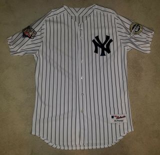 York Yankees Majestic Authentic Jersey Sz 48 Derek Jeter 2009 World Series