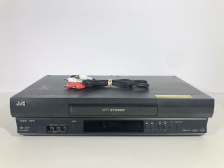 Jvc Vcr Vhs Video Cassette Recorder Player 4 - Head Hifi Stereo Rca Cables