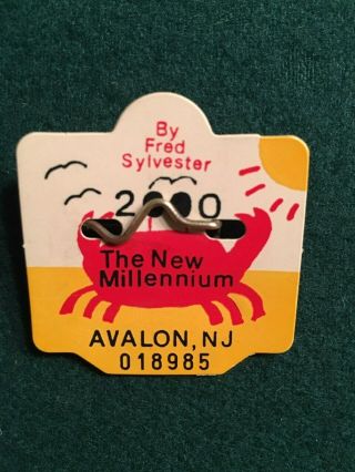 2000 Avalon Nj Seasonal Beach Tag / Badge