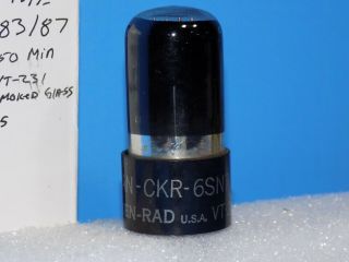 Ken - Rad Jan Ckr True Vt - 231 Black Glass Tube 1945 6sn7 Gt