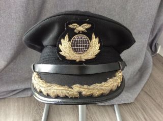 Unknown Defunct Air Line Pilots Cap And Bullion Badge