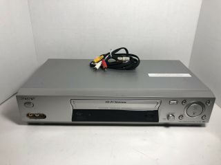Sony Slv - N88 Vcr Vhs Player Recorder 4 Head Hi - Fi Flash Rewind Cassette Player