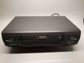 Toshiba M - 655 Vcr Four 4 Head Hi - Fi Vhs Player Recorder Stereo Great