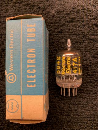 1 Nos Western Electric 5842 417a Tube Usa 1961