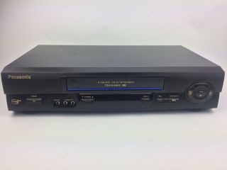 Panasonic Vhs Vcr Stereo Video Cassette Tape Player Recorder Pv - V4611