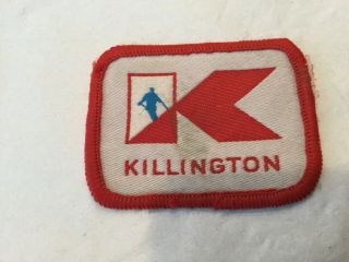 Vintage Killington Mountain,  Vermont Ski Area Patch 2 1/2” X 2”