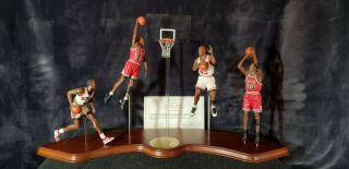 Michael Jordan 4 Pc Figurine By Danbury W/coa And Orig Box