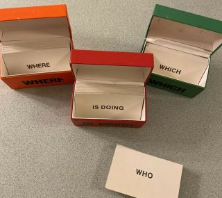 Vintage Fokes Sentence Builder Kit Flash Cards For Speech & Language: Incomplete